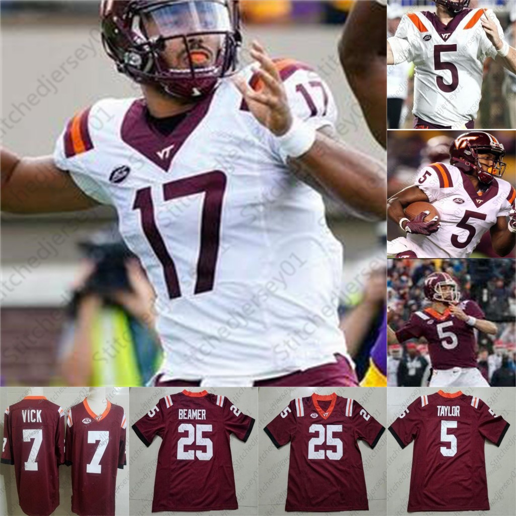 

Custom Virginia Tech Hokies Football Jersey NCAA College Chamarri Conner Damon Hazelton Rayshard Ashby Emmanuel Belmar Hewitt Pollard King, Orange