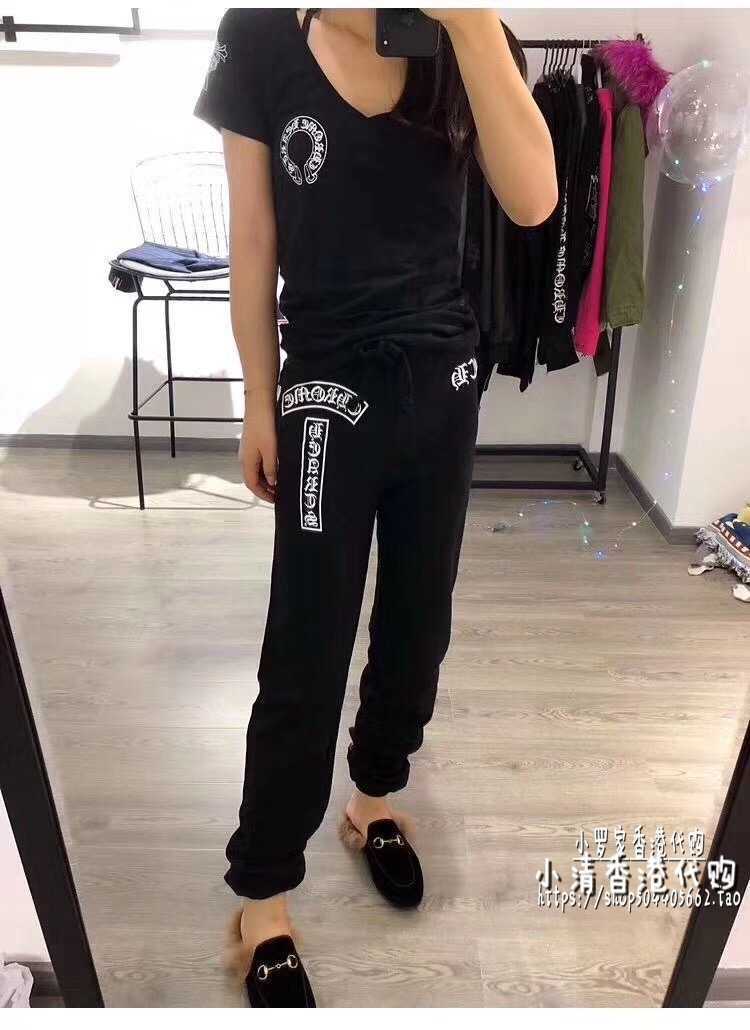 

croxing pants 2021 New Ch men' and women' pure cotton casual pants croxing pants, Black