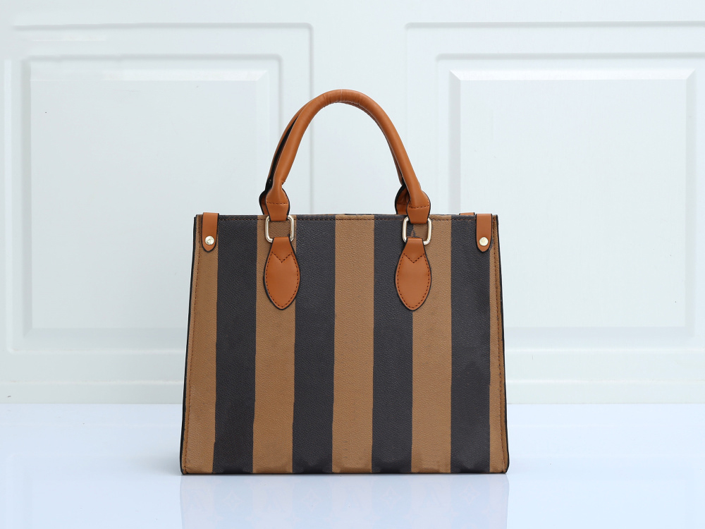 

Onthego large capacity bag book totes fashion sac femme leather shoulder bag womens handbag duplex print Toron handle lady shopping bags, Dust bag