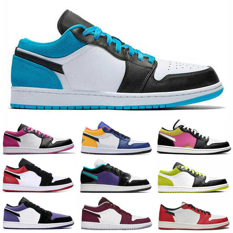 

1 low OG basketball shoes 1s chicago UNC Shadow Galaxy obsidian ember military green court purple men women Sneakers trainers