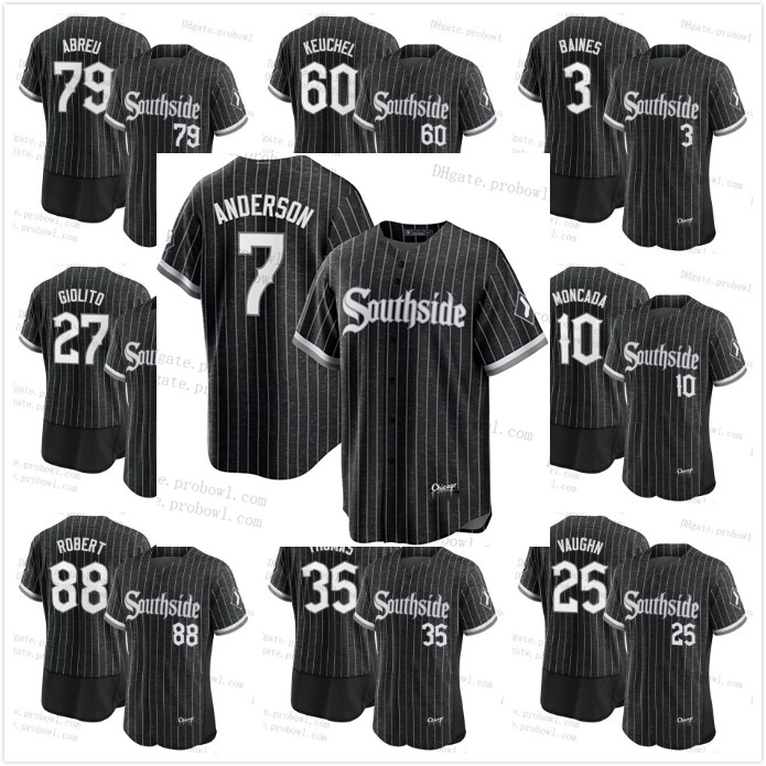 

2021 City Connect Jersey Southside Yermin Mercedes Jose Abreu Tim Anderson Nick Madrigal Moncada Jimenez Robert Russa Kopech Lucroy Hamilton, Coolbase youth 2021 city connect