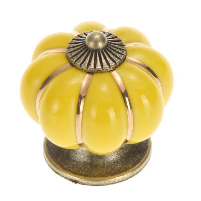 

4*4*4 Cm Kitchen Cabinets Knobs Bedroom Cupboard Drawers 7 Colors Ceramic Door Pull GGA5083