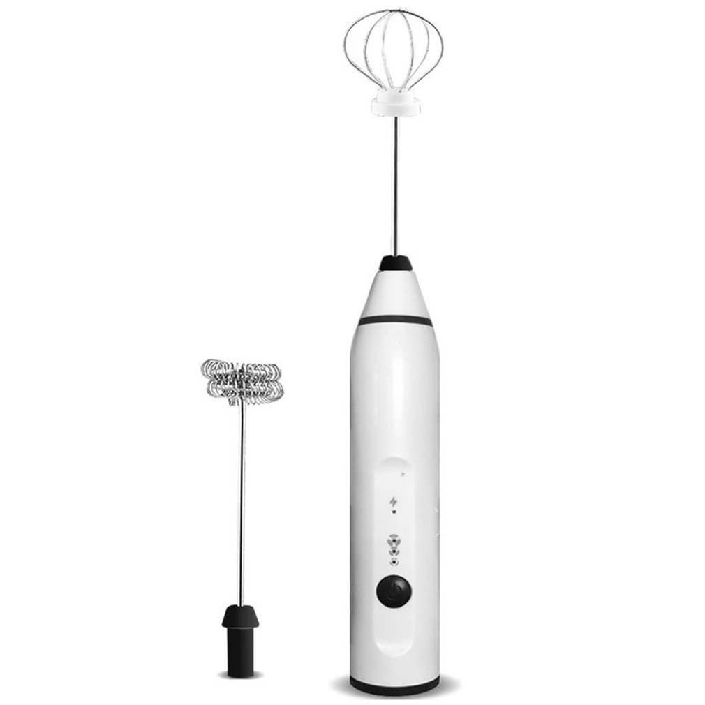 Milk Drinking Coffee Whisk Mixer Electric Klopper Frother Foamer Mini Handle Stirrer Practical Cooking Tool-image-692371363