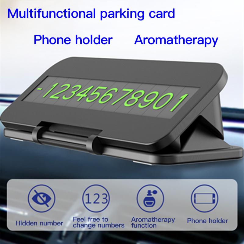 

Cell Phone Mounts & Holders Multifunctional Packing Card Mobile Holder Car Temporary Parking Tel Number Automobile Accessorie