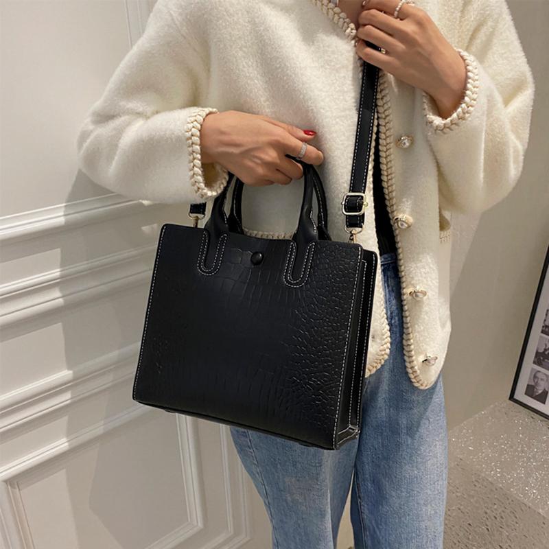 

Evening Bags Women's High Quality Fashion Female PU Leather Solid Shopping Shoulder For Women Handbag 2021 Ladies Crossbody, Black