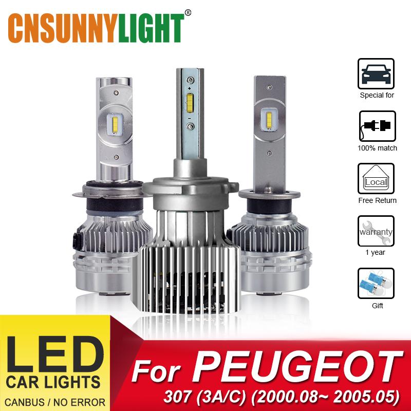 

Car Headlights CNSUNNYLIGHT Headlight Bulbs Foglamp For 307 (3A/C) (2000.08-2005.05) Replacement LED Headlamp Automobile Lamp