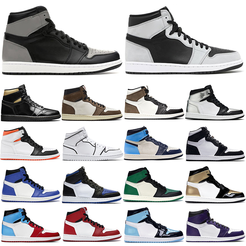 

Discount Mens Womens Basketball Shoes A J 1 1s Jumpman Shattered Backboard black mark Midnight University Blue Trainers Ssuitable ports Casual Sneaker size 36-46, Gold top 3 with black mark
