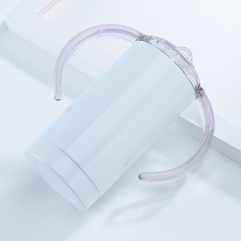 

12oz Sublimation Straight Sippy Cup Tumblers Stainless Steel Kids Pacifier Cups Blank DIY Vacuum Insulated Milk Bottles Festival Gift