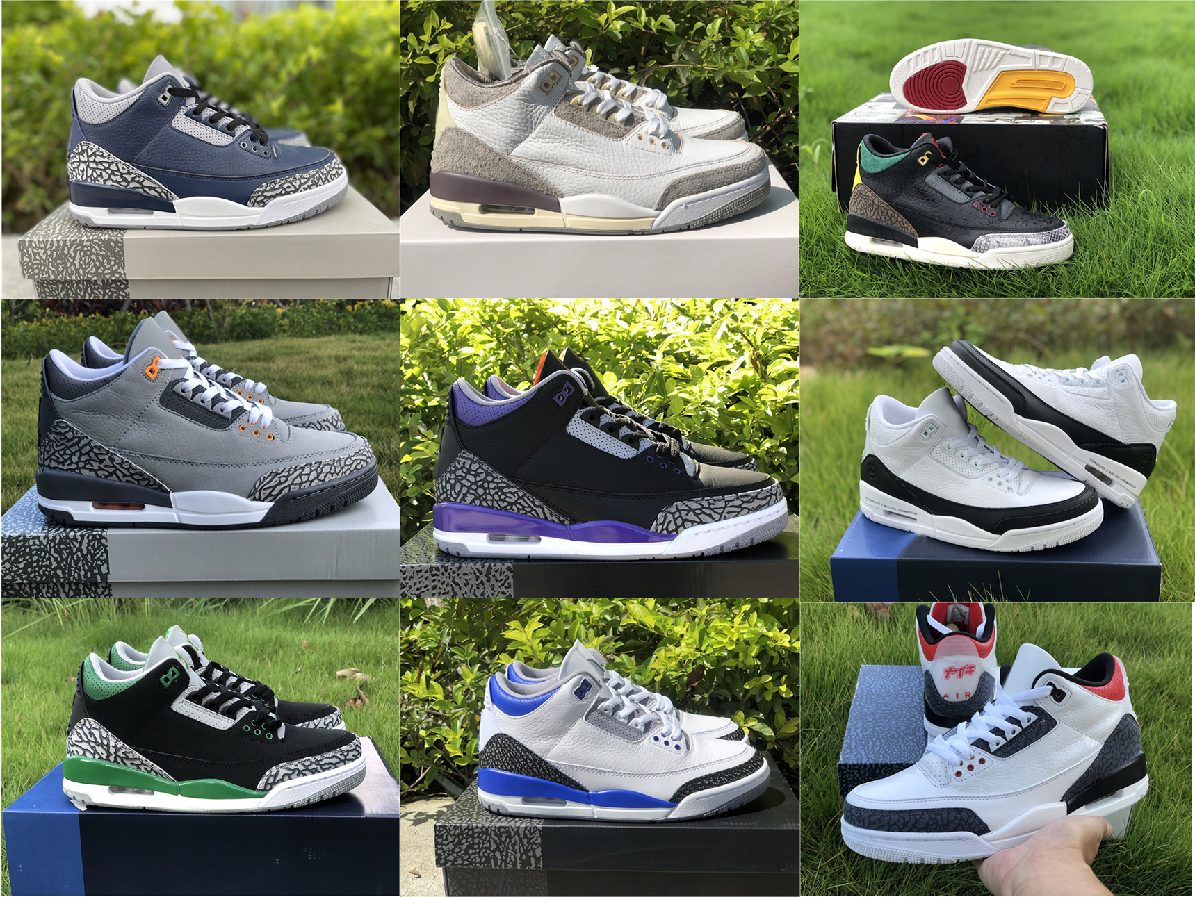 

2021 Authentic Fragment x MEN Shoes 3 SP Mens UNC Varsity Royal Navy Pine Green Racer Blue SE DNM Fire Red Court Purple Animal Instinct 2.0 3S Outdoor Sneakers