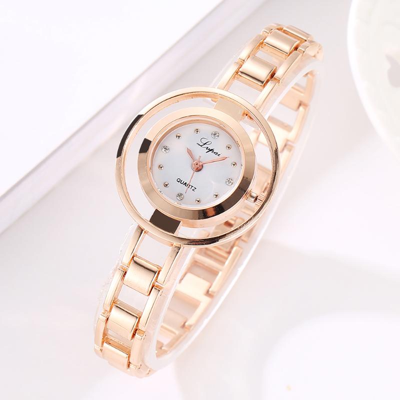 

Wristwatches Lvpai Women's Watch 2021 Bayan Kol Saati Fashion Gold Rose Silver Woman Saat Relogio Zegarek Damski, Slivery;brown