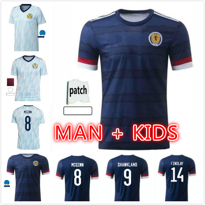 

Scotland soccer jerseys 2021 2022 ROBERTSON MCTOMINAY football shirt CHRISTIE McGREGOR MCGINN DYKES Men Kids home away uniform camisa