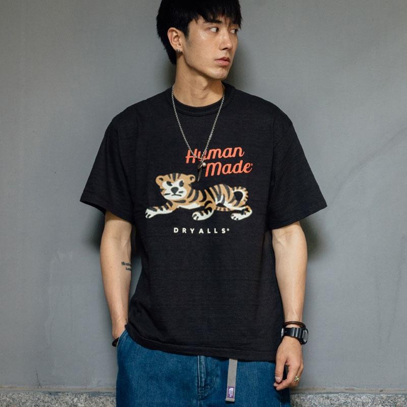 

Men's T-Shirts Collection Summer Human Made T Shirt Men Women Tiger T-shirt Humanmade Tops Tees, White;black