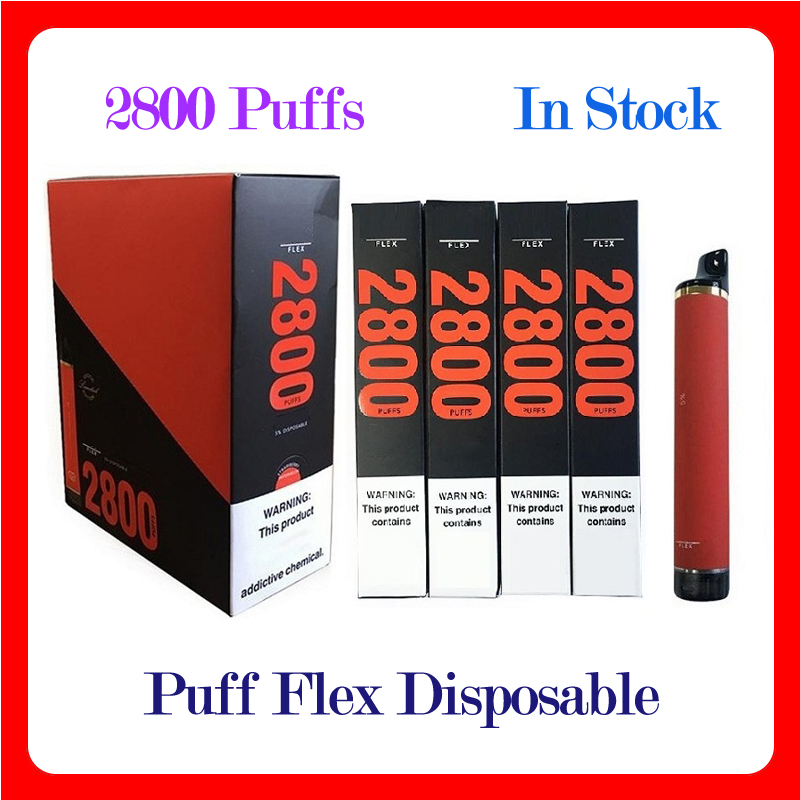 

Puff Flex Disposable Pod E cigarette 2800 Puffs Device 1500mAh Battery Prefilled 10ml Cartridge Vape Empty Pen