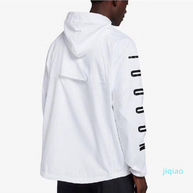 

Designer- mens jacket women girl Coat Production Hooded Jackets With Letters Windbreaker Zipper Hoodies Men Sportwear Tops Clothing, White 9969