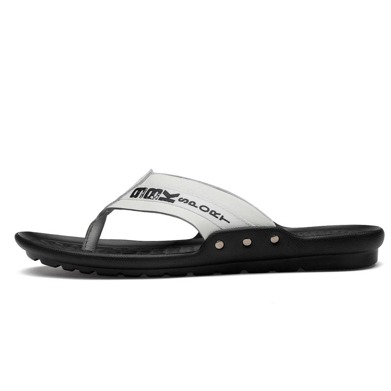 

Slippers Playa Flip Transpirables Cuero Sandal Homme Summer For Uomo Shoes Sandalet Sandalia Da Sandals-men Man Rasteira Flops Masculina, Black