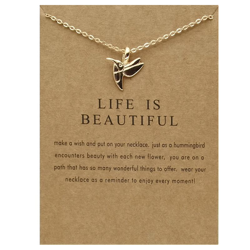 

Alloy Bird Necklace Golden Sliver Snake Bone Pendant Necklaces Card Girl Fashion Jewelry Gift 1 35yl Q2, Silver