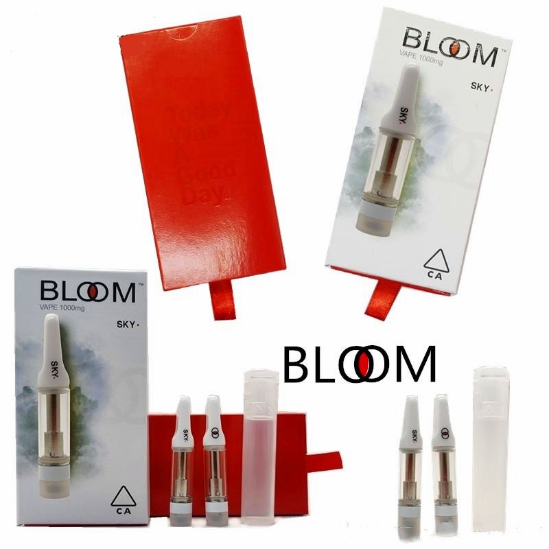 

Bloom Glass Carts Atomizer Ceramic Coil Premium Sauce Cart Vape Cartridges 0.8ml 1ml Empty 510 Thread Thick Oil Cartridge Packaging Vaporizer