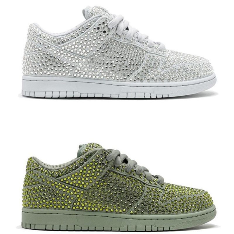 

Diamonds Dunk SB Low Cactus Plant Flea Market Pure Platinum Spiral Sage Skateboard Shoes Mens Outdoor Sneakers With Original Box, Customize