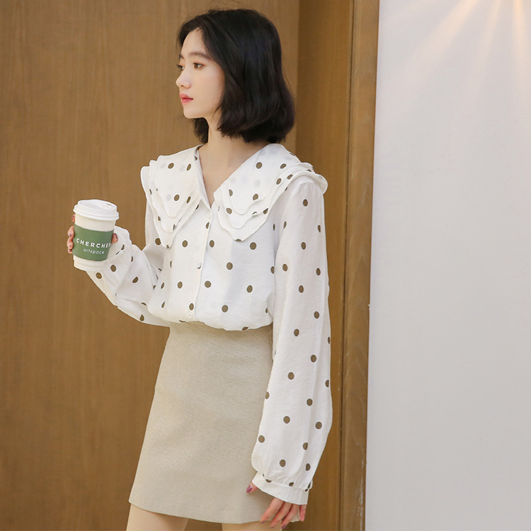 spring Vintage Shirt female Oversize Tops Long sleeve Girls chiffon Blouse Plus Size Women Blouses femme Blusas 210417Z