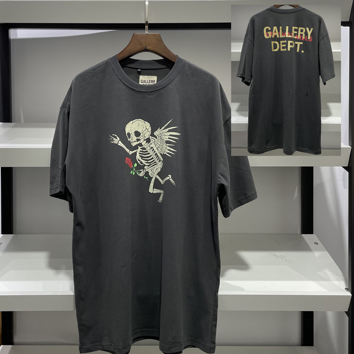 

2021 GALLERY DEPT Mens Designers T Shirt Tees 21ss Ins Spring Summer Hip Hop High Street Men Women Short Sleeve T-Shirts Casual T-shirt OverSize S-XL, White;black