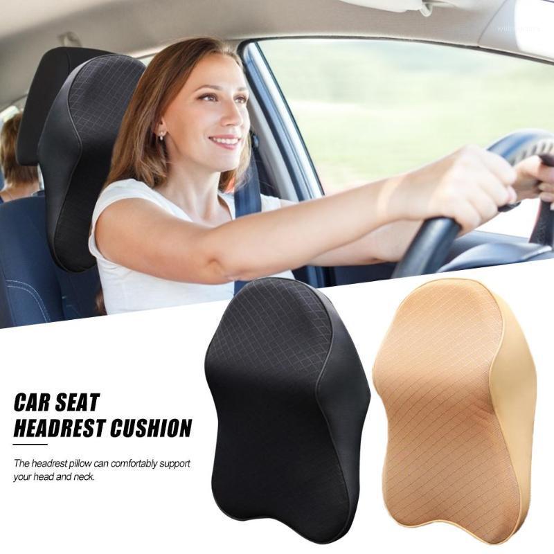 

Seat Cushions Car Neck Pillow Memory Foam Headrest Cushion For Pain Relief Washable Breathable Pillowcase