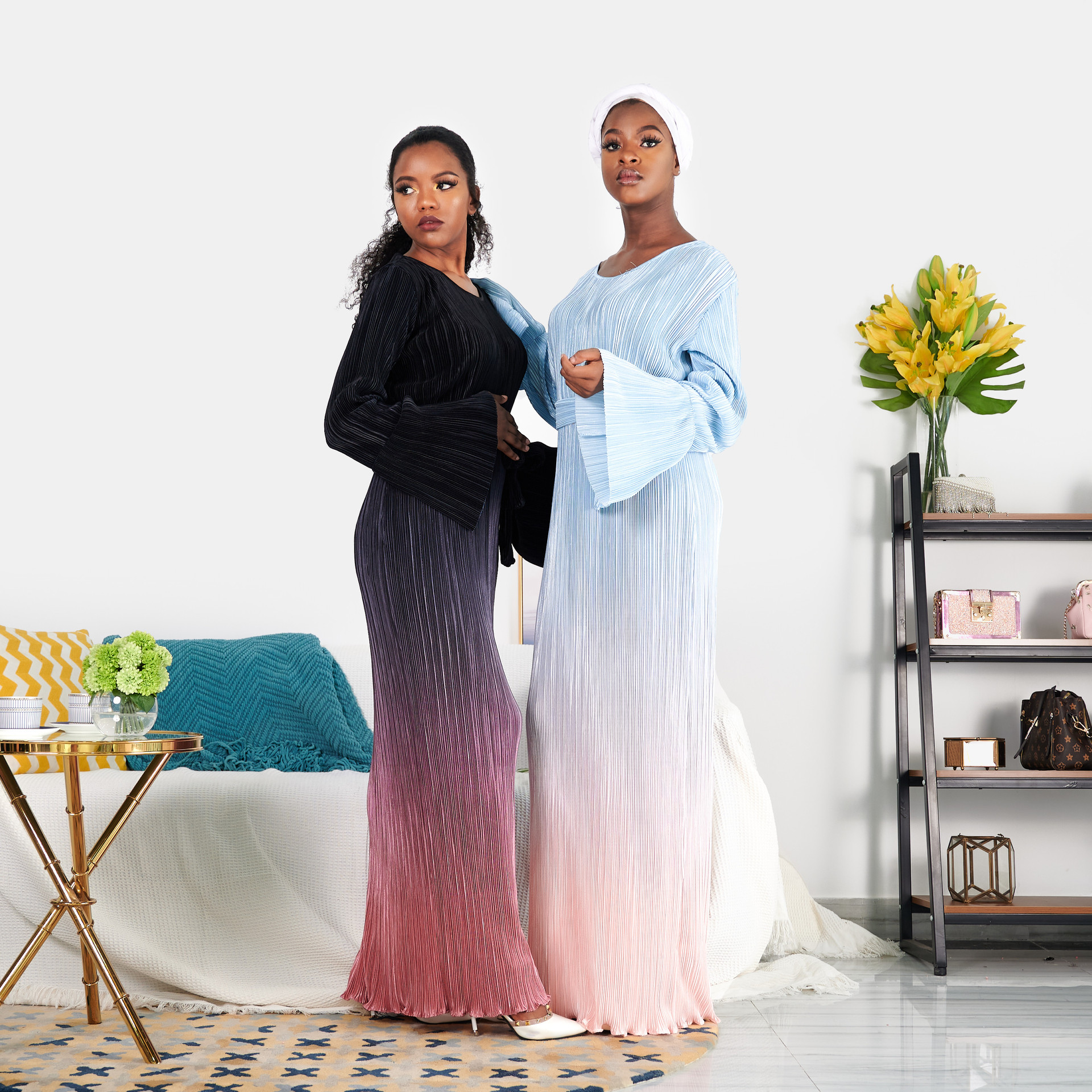 

pleated muslim dress women eid mubarak dubai abaya turkey moroccan kaftan caftan hijab dresses islamic clothing vestidos largos, Red