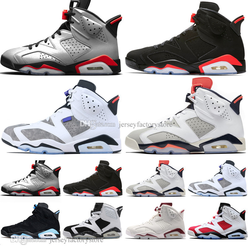 

2019 Infrared Bred 6 6s Mens Basketball Shoes 3M Reflective Bugs Bunny Tinker Hatfield UNC Oreo Men Sports Sneakers Trainers US7-13, #25