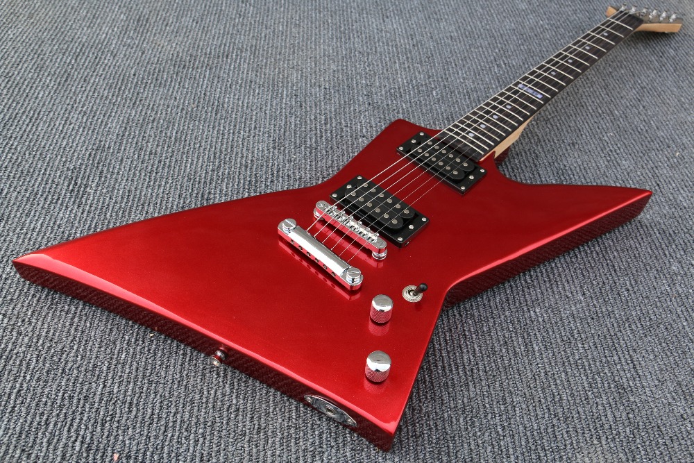 

Free Cost Mahogany body Metallic Red explorer Electric guitar Guitarra all color Available