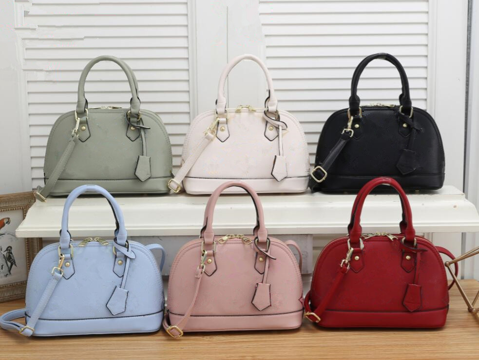 

Top Quality Women's Handbag Alma Bb Shell Luxury Handle Cute Bag Damier Ebene Crossbody Patent Leather Designers Shoulder Bags Multi Color Selection, Customize