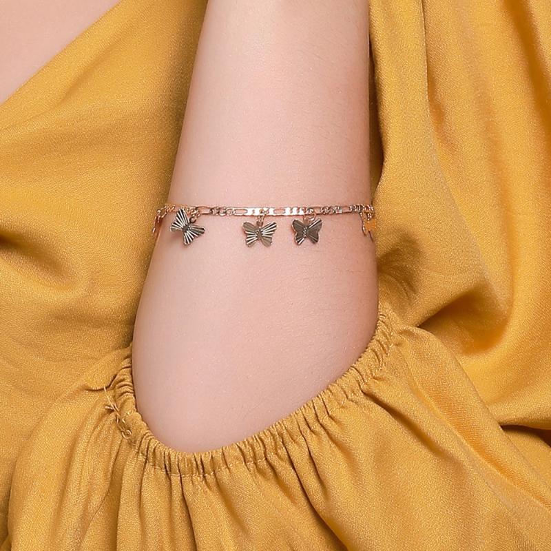Link, Chain Yo Butterfly Charm Bracelets For Women Link Wrist Bracelet Luxury Wedding Jewelry Femme-image-707366387