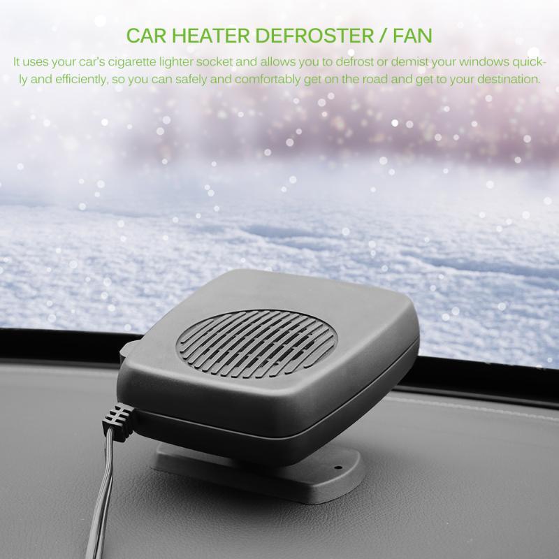 

Motorcycle Mirrors 12V Defroster 2 In 1 Car Heater Air Cooler Fan Windscreen Demister Electric Heating Portable Good Gift Auto Dryer Heated
