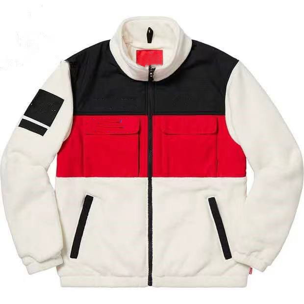 

Designer SUP joint TNF sheep Tech Fleece lapel down jackets men and women couple jacket autumn & winter double thickening polar fleeces, Black