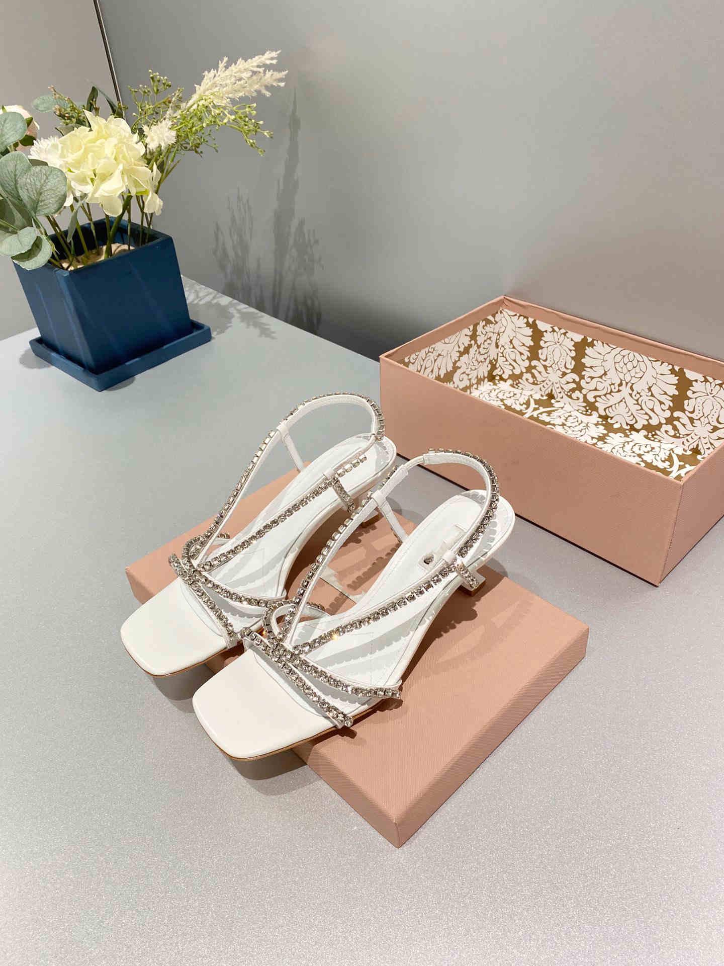 

Fashionable temperament sandals women 2021 summer square toe all-match stiletto rhinestone back empty Roman shoes female trend, Black