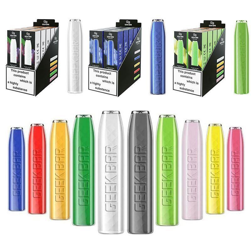 

Geek Bar Disposable E Cigarettes Pod Device Kit 575 Puffs 500mAh Battery 2.4ml Prefilled Cartridges Vape Pen VS Pro Elf 1500