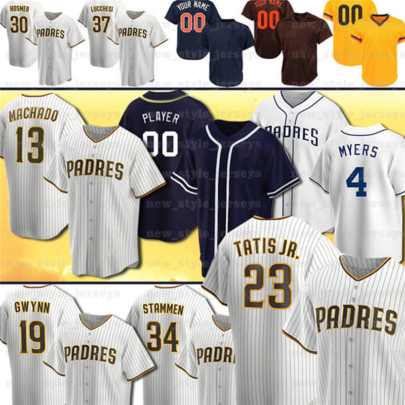 

Custom 23 FERNANDO TATIS JR. Jersey San Tony Gwynn Diego Wil Myers 13 Manny Machado 8 Javy Guerra Garrett Richards Baseball Jerseys, Blue;black