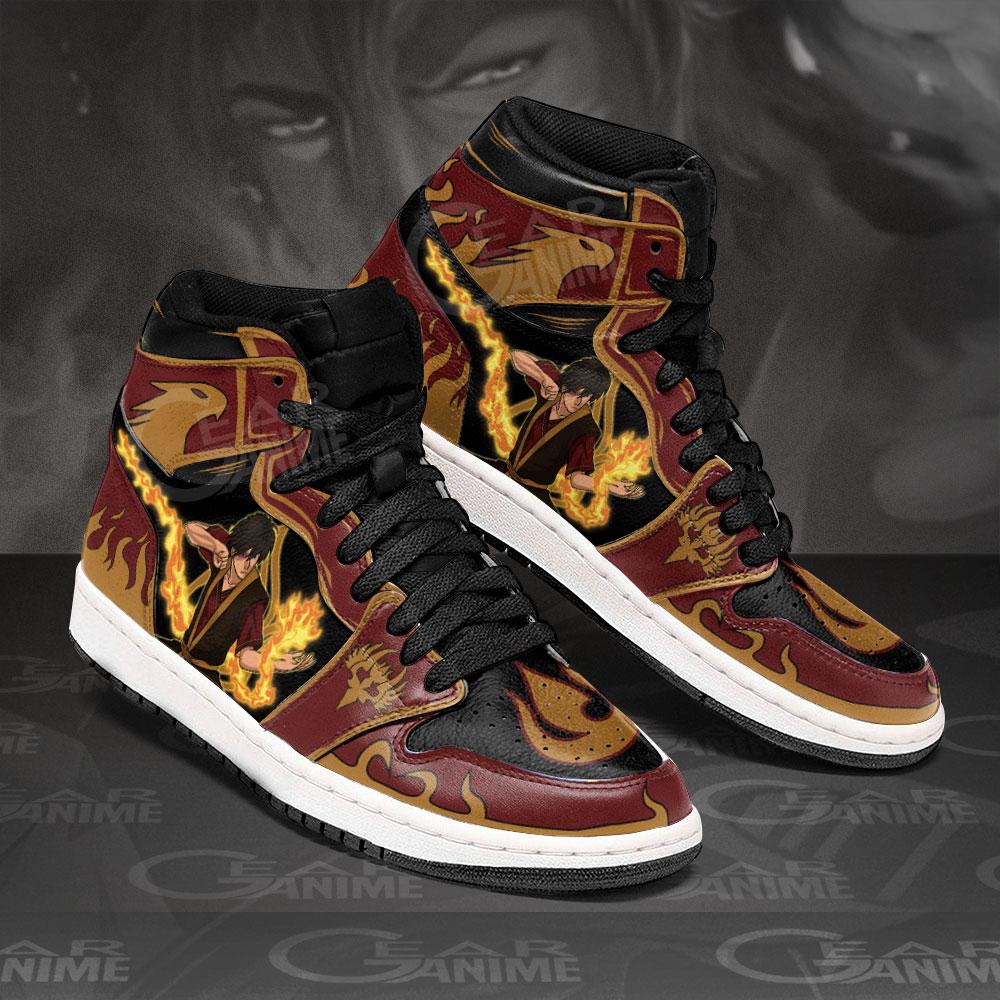 

DIY Anime Fan Sneakers Zuko Mens Womens Basketball Shoes Jumpman 1 Model Custom Trainers Casual shoe, Avatar-the-last-airbender