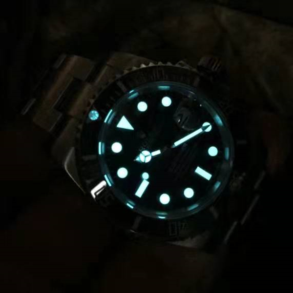 

Clean Top quality G.M. Luxury Watch Mens Watches 3186 Automatic Mechanical Movement 40mm*13mm 904L Fine Steel Case Watchband Super LUMINOTE, Slivery;brown