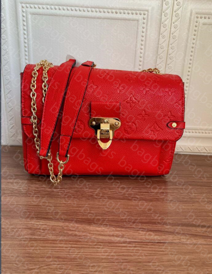 

High quality designer new female bag fashion lady one shoulder messenger gold chain handbag