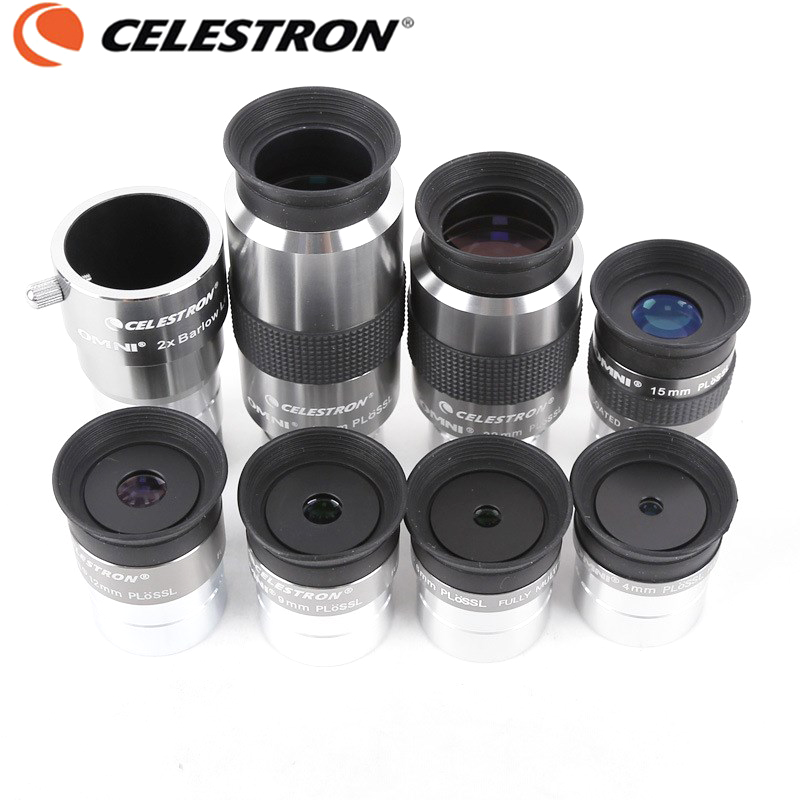 

Celestron OMNI 4mm 6mm 9mm 12mm 15mm 32mm 40mm HD Eyepiece 2x Barlow Lens Fully Multi-Coated Metal Astronomy Telescope Monocular