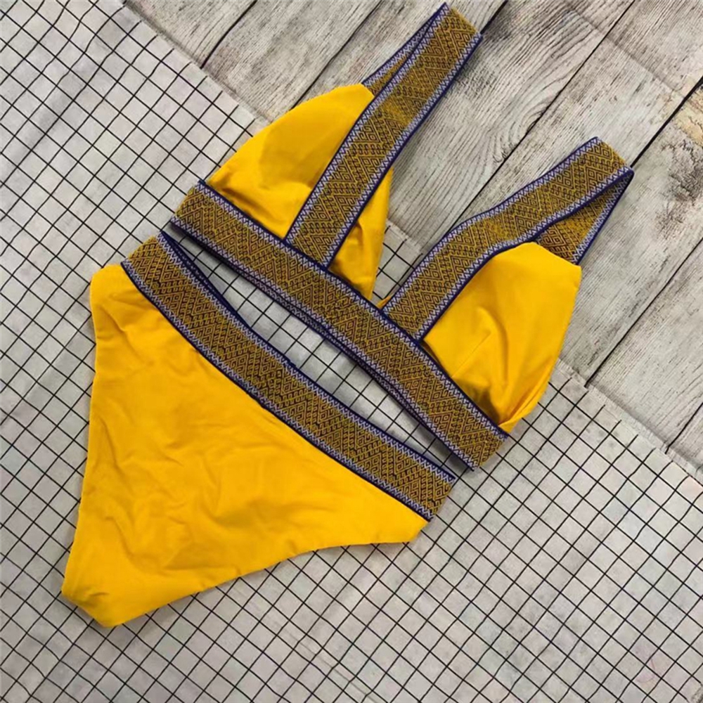 

High Waist Bikini 2021 New Sexy Swimwear Women Patchwork Swimsuit Female Two Pieces Bikini Set Bathing Suit Summer Beach Wear XLswimwear Bat