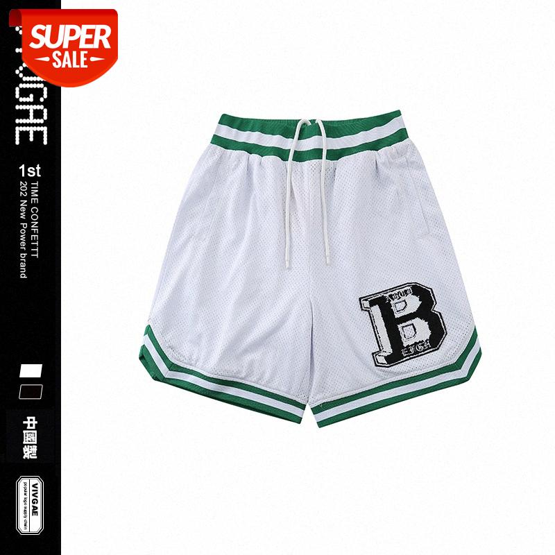 

VIVGAE basketball shorts hip-hop street loose casual breathable five-point pants #7Z0j, Black