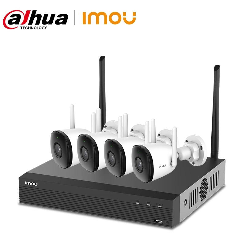 

Wireless Camera Kits Dahua Imou 4CH 2C Security System Surveillance NVR Set 1080P Wi-Fi Outdoor Weatherproof Audio Recording
