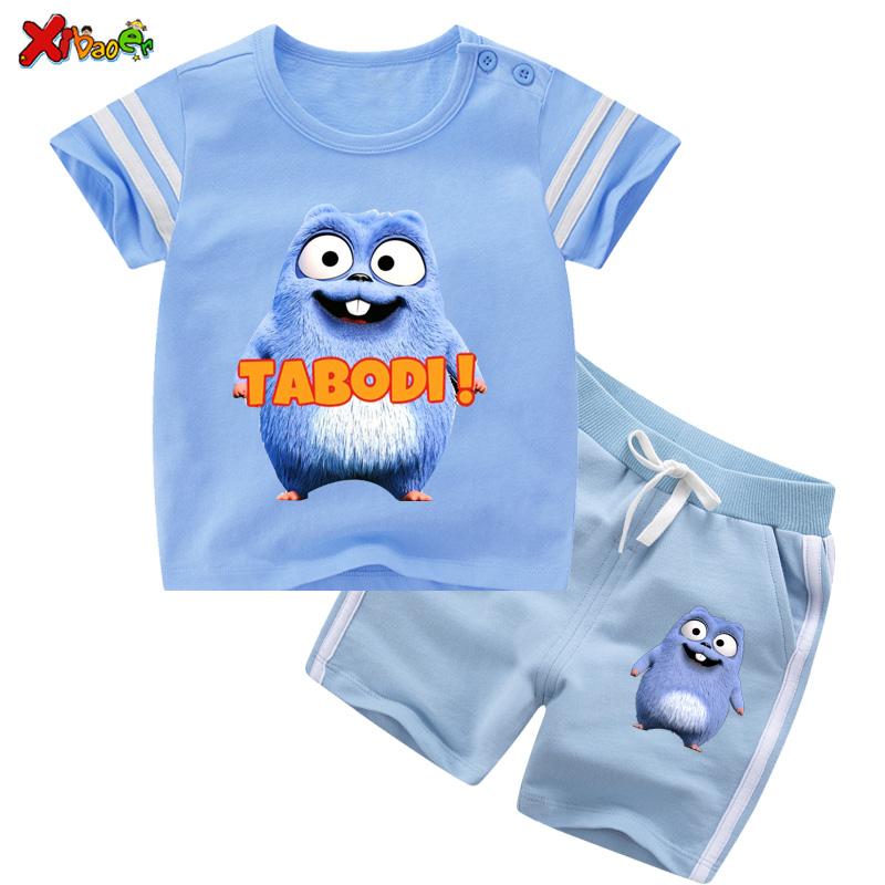 

Baby Boy Clothes Set Tracksuit Summer Kids Toddler Girl Outfit Sport Suit Children Clothing Striped Fashion Blue Sets, White