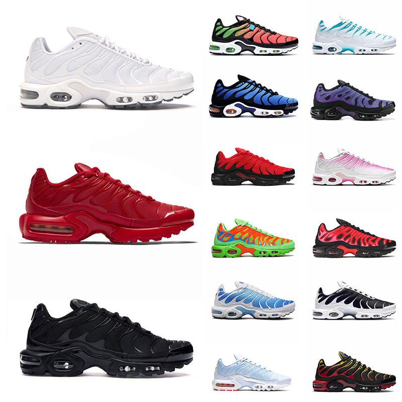 

2021 Men Womens Tn Plus Tns Running Shoes Triple Black Pastel Blue Sunset Sneakers Trainers Red Mean Green Universit Volt Glow Gradient Silver, A2 triple white 36-46