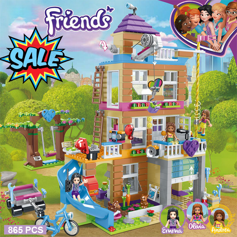 

865pcs Toys Hobbies Blocks Friends Hotel And House Toys Sets Friends For Girl