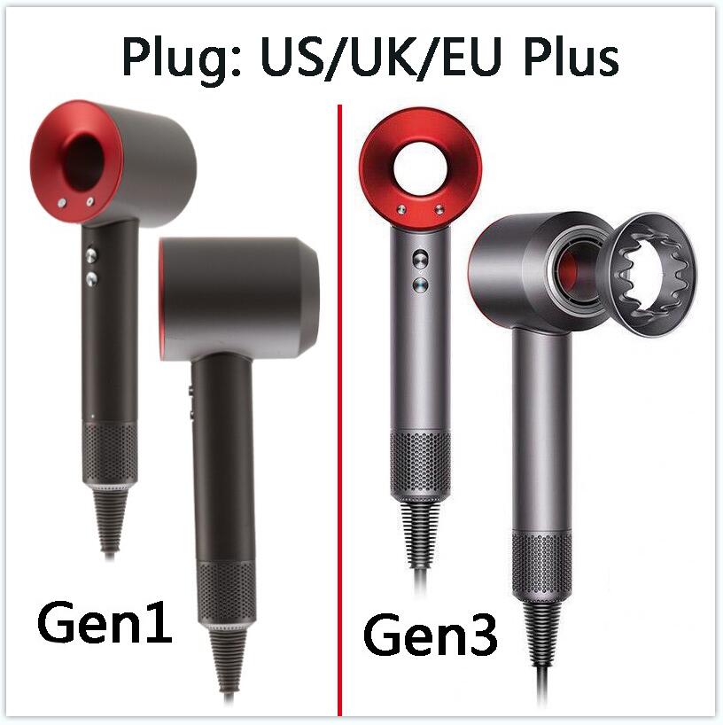 

Generation 3 No Fan Vacuum Hair Dryer Professional Salon Tools Blow Dryer Heat Super Speed US/UK/EU Plug 2021 NEW