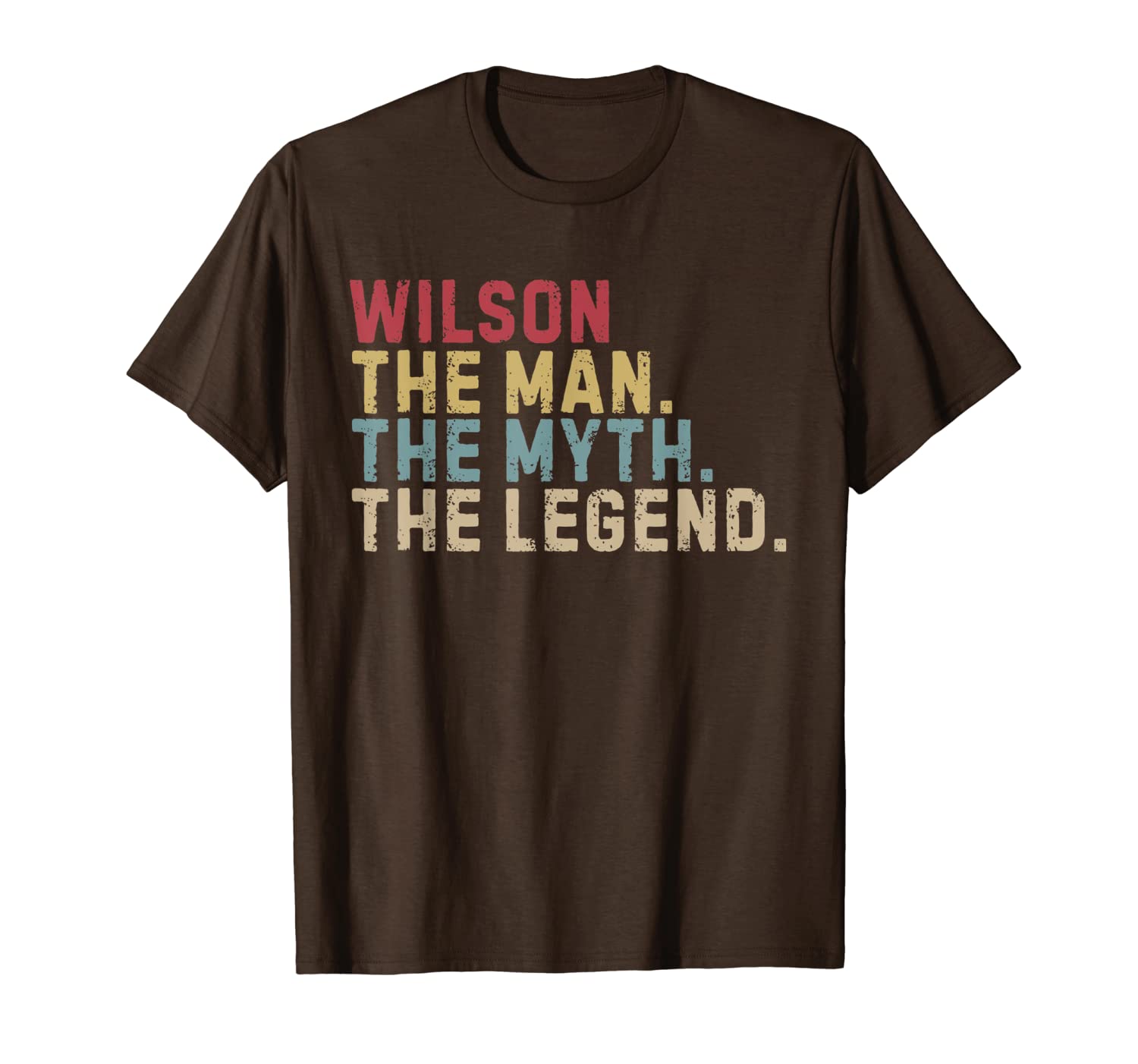 

wilson the man the myth legend t-shirt first name tee, White;black