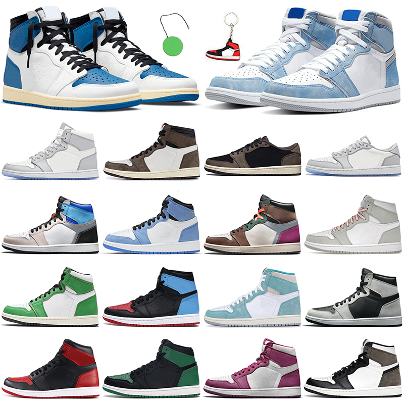 

Jordan1s Basketball Shoes Retro Jordan 1s Travis Scotts Air Jumpman Jorden 1 University Blue Court Purple Hyper Royal UNC Shadow Grey Mens Trainers Sneakers, 1s 5.5-12 high og university blue