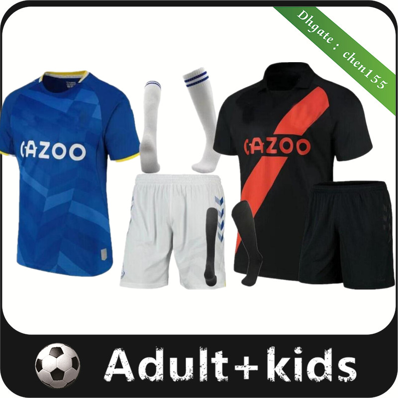 

Adult kids kit 21 22 Calvert-Lewin james WALCOTT Soccer Jerseys 2021 2022 RICHARLISON SIGURDSSON KEAN men football shirt set uniforms, 21/22 home