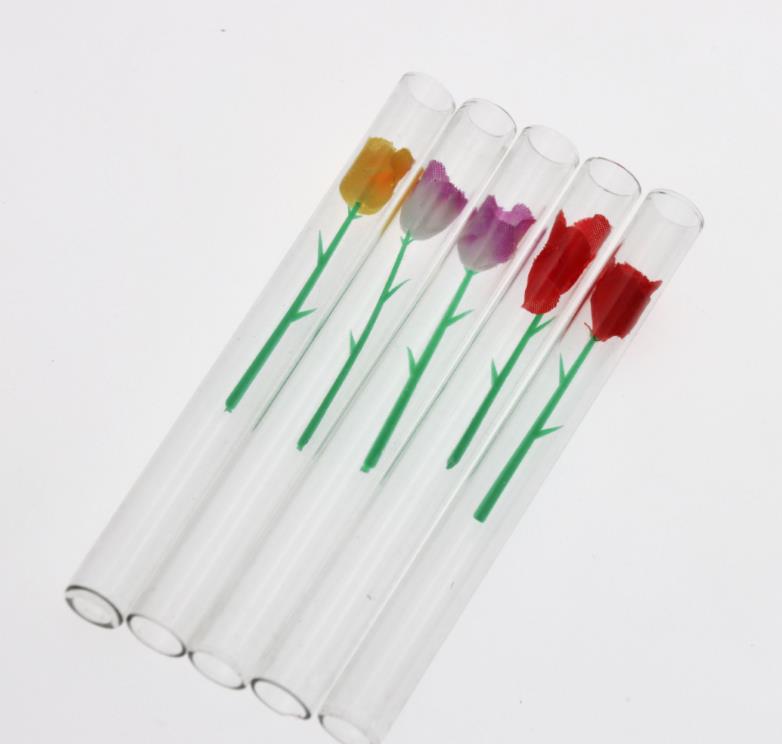 

Aessories & Gardenaessories Household Sundries Home Garden Love Rose Glass Tube Pipe 36Pcs Box Clear 100Mm Mini Sucker Oil Rig Smoking Hand